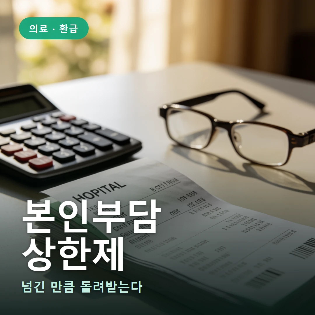 본인부담상한제 요약 표지 — 넘긴 만큼 돌려받는다