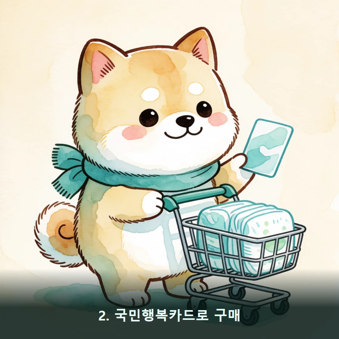 웹툰 2컷 — 2. 국민행복카드로 구매