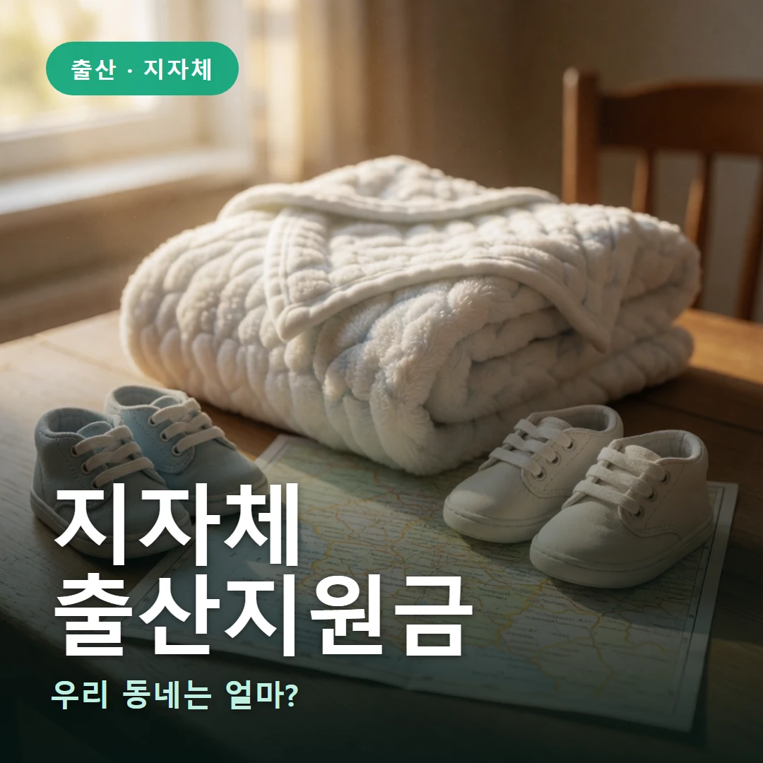 지자체 출산지원금 요약 표지 — 우리 동네는 얼마?