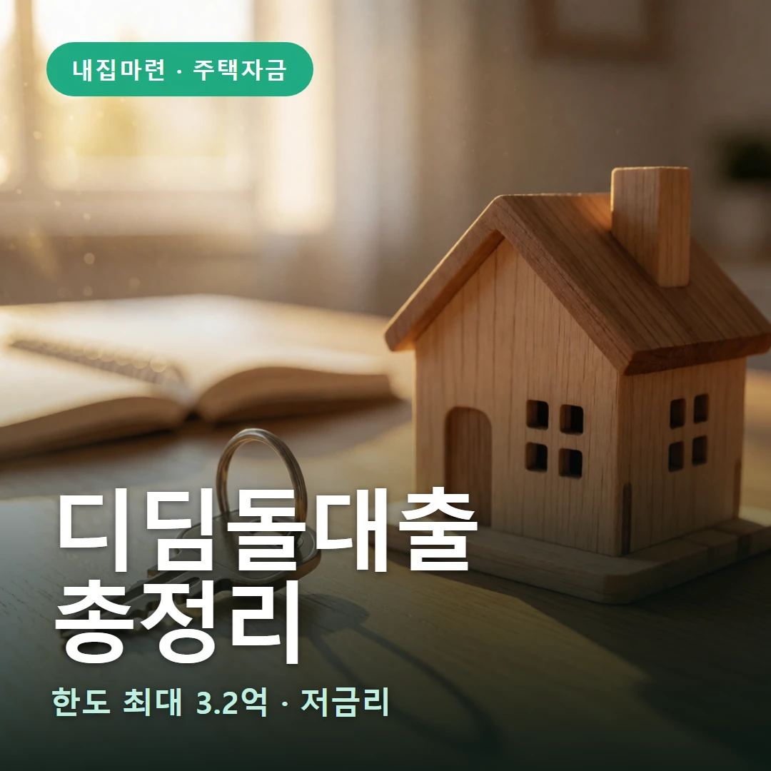 디딤돌대출 요약 표지 — 한도 최대 3.2억 · 저금리